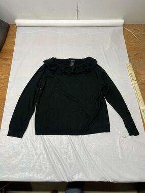 New York & Company Black Knit Sweater Top